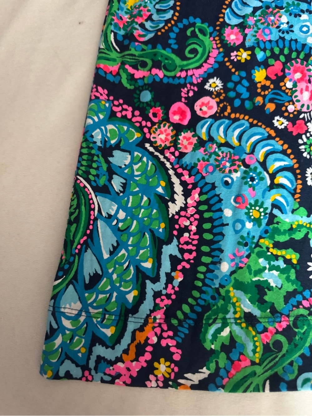 Lilly Pulitzer Cath Tunic Mini Dress/ Take me to the Sea/ paisley print size S - Picture 5 of 10